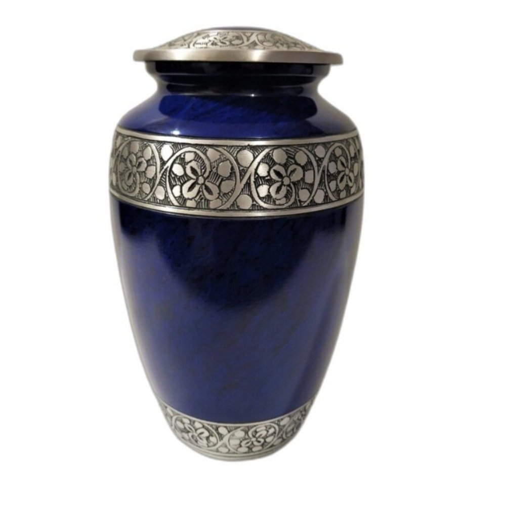 Reverie Memorials Leaves and Flowers Large Adult Cremation Urn for Human Ashes